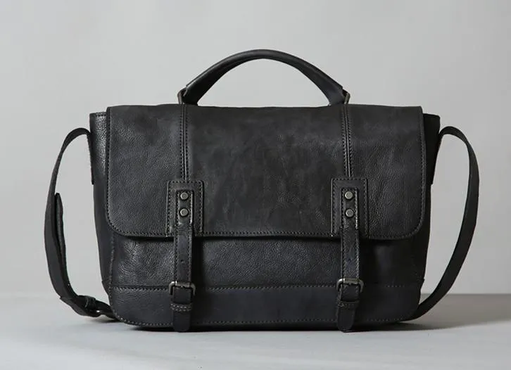 Handmade Leather Mens Cool Shoulder Bag Messenger Bag for men