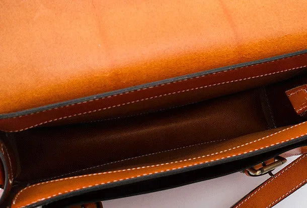 Handmade leather mens Messenger Bags School shoulder bags for Men