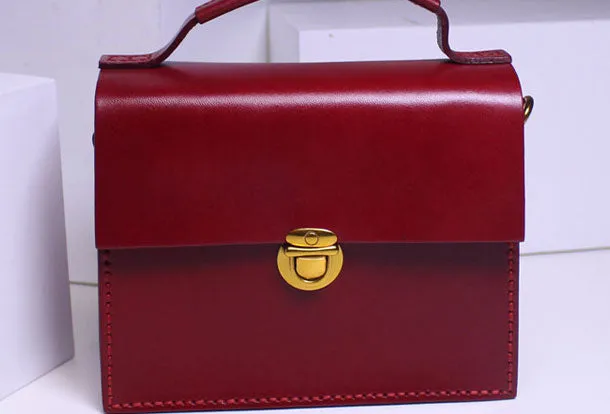 Handmade Leather phone bag handbag shoulder bag for women leather crossbody bag