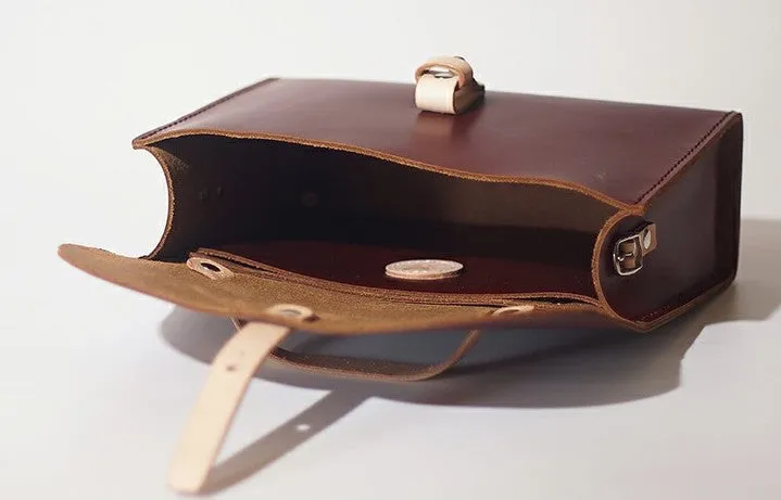 Handmade Leather Red Womens Handbag Fashion Shoulder Bag for Women