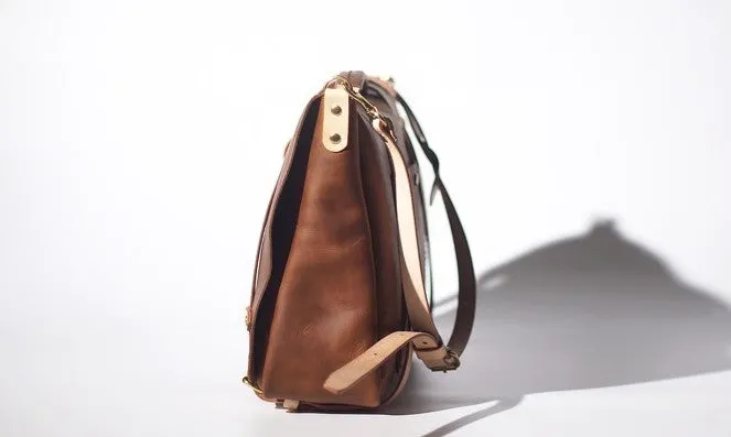 Handmade Leather Tan Mens Messenger Bag Cool Handbag Briefcase for Men