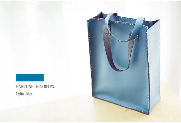 Handmade Leather tote handbag bag vintage purse women leather zip