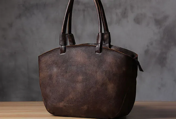 Handmade Leather womens handbag purse shoulder bag for women