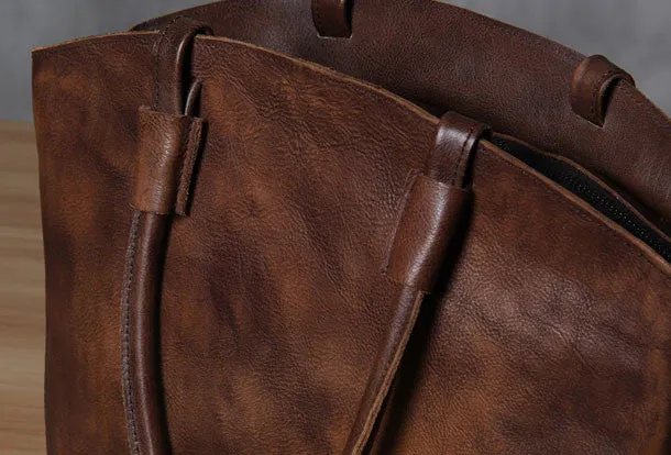 Handmade Leather womens handbag purse shoulder bag for women