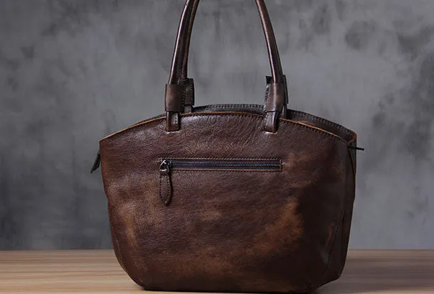 Handmade Leather womens handbag purse shoulder bag for women