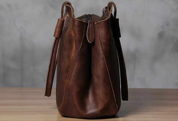 Handmade Leather womens handbag purse shoulder bag for women