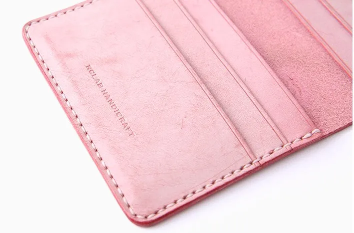 Handmade Leather Womens Slim License Wallet Front Pocket Wallet Slim Card Wallet for Women