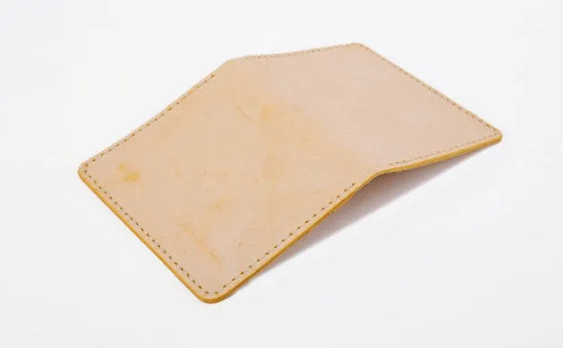 Handmade Leather Womens Slim License Wallet Front Pocket Wallet Slim Card Wallet for Women