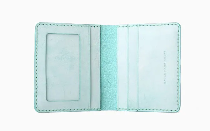 Handmade Leather Womens Slim License Wallet Front Pocket Wallet Slim Card Wallet for Women