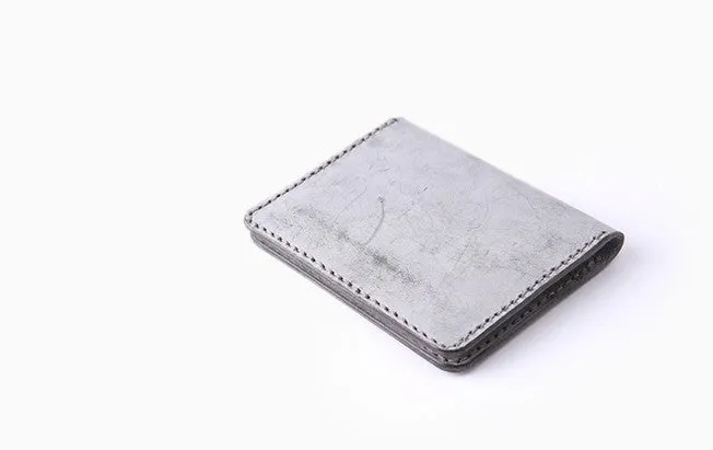 Handmade Leather Womens Slim License Wallet Front Pocket Wallet Slim Card Wallet for Women