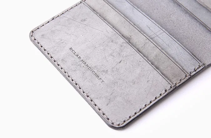 Handmade Leather Womens Slim License Wallet Front Pocket Wallet Slim Card Wallet for Women