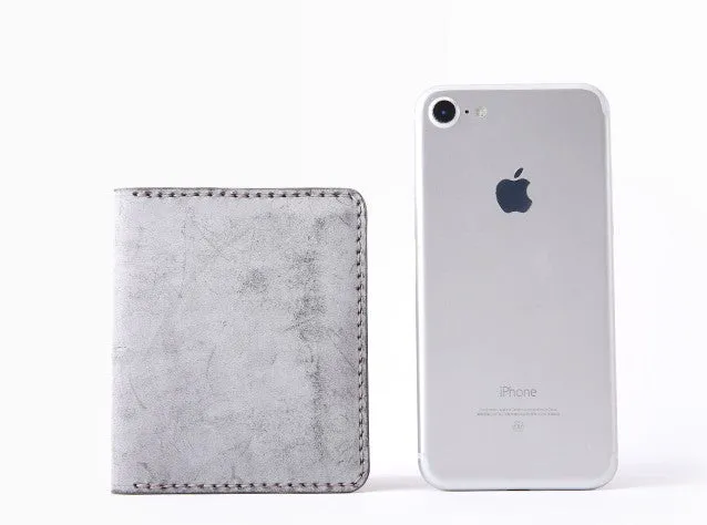 Handmade Leather Womens Slim License Wallet Front Pocket Wallet Slim Card Wallet for Women