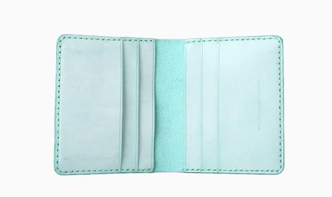 Handmade Leather Womens Slim License Wallet Front Pocket Wallet Slim Card Wallet for Women