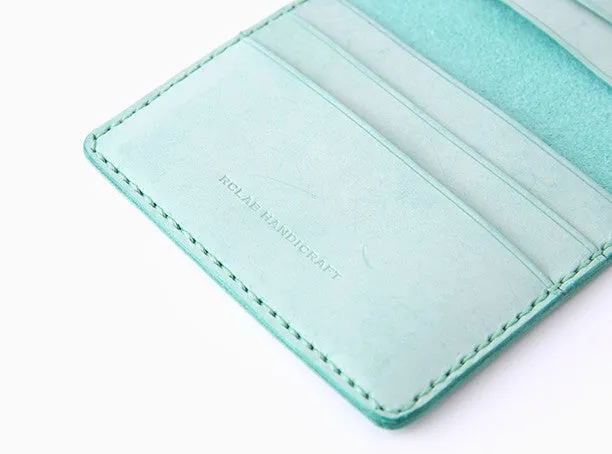 Handmade Leather Womens Slim License Wallet Front Pocket Wallet Slim Card Wallet for Women