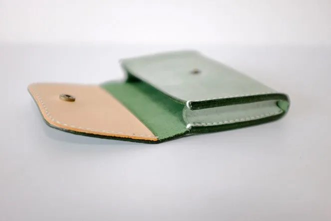 Handmade LEATHER Womens Small Card Wallet Leather Card Small Wallet FOR Women