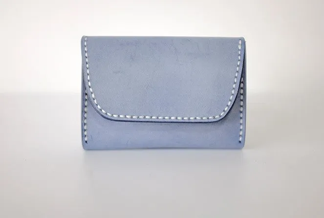 Handmade LEATHER Womens Small Card Wallet Leather Card Small Wallet FOR Women