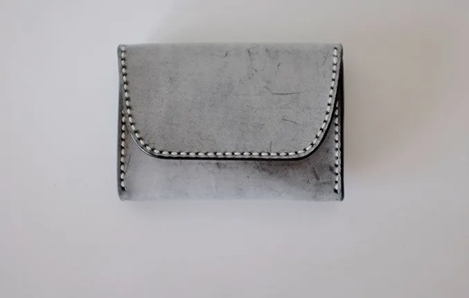 Handmade LEATHER Womens Small Card Wallet Leather Card Small Wallet FOR Women