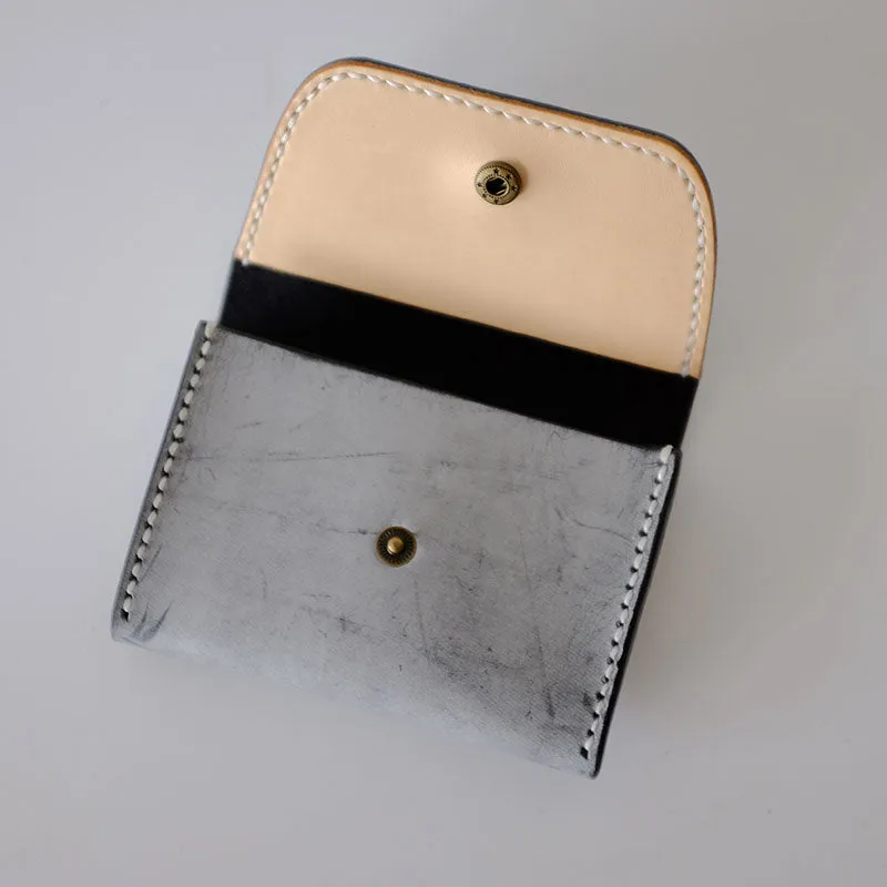 Handmade LEATHER Womens Small Card Wallet Leather Card Small Wallet FOR Women
