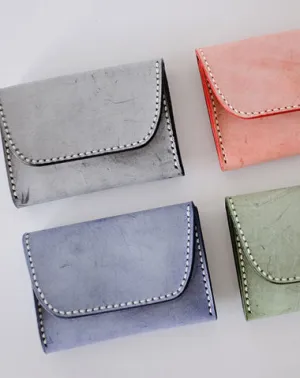 Handmade LEATHER Womens Small Card Wallet Leather Card Small Wallet FOR Women