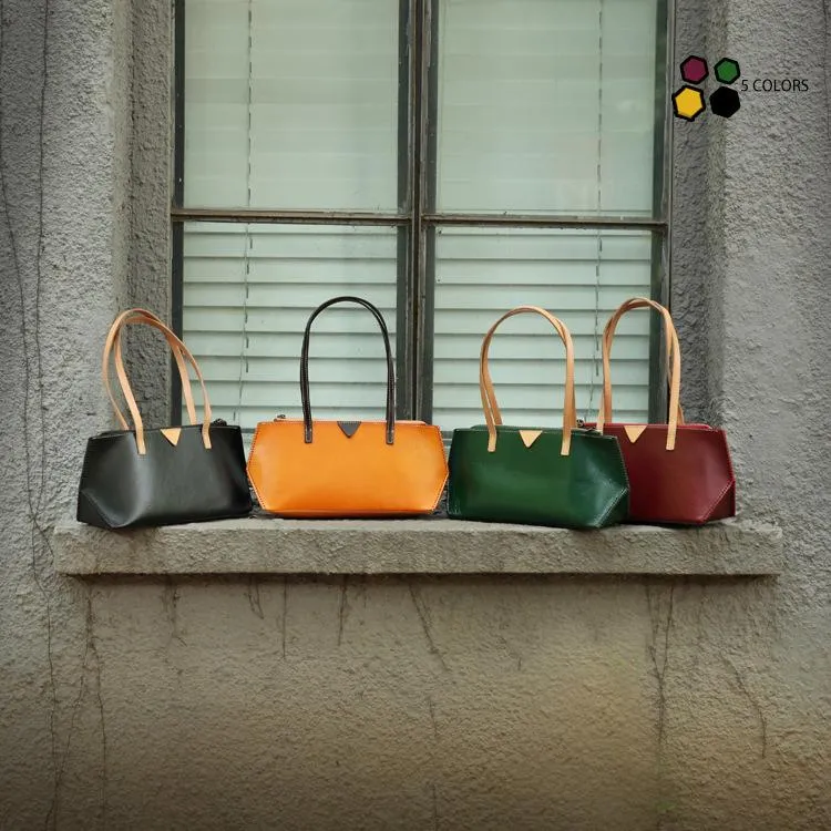 Handmade Vintage Womens Green Leather Handbags Unique Leather Womens Shoulder Purse