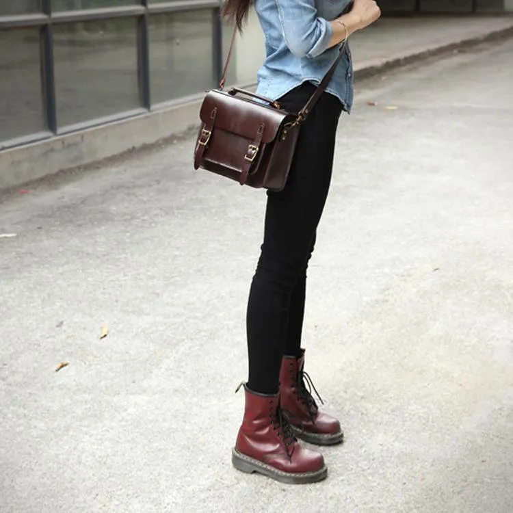 Handmade Womens Green Leather Satchel Shoulder Bag Cambridge Structured Satchel Handbag Purse for Men