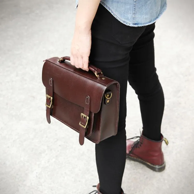 Handmade Womens Green Leather Satchel Shoulder Bag Cambridge Structured Satchel Handbag Purse for Men
