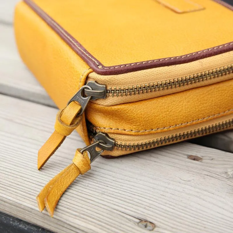 Handmade Women's Leather Shoulder Clutch Purse Handbag Crossbody Bag Clutch Purse