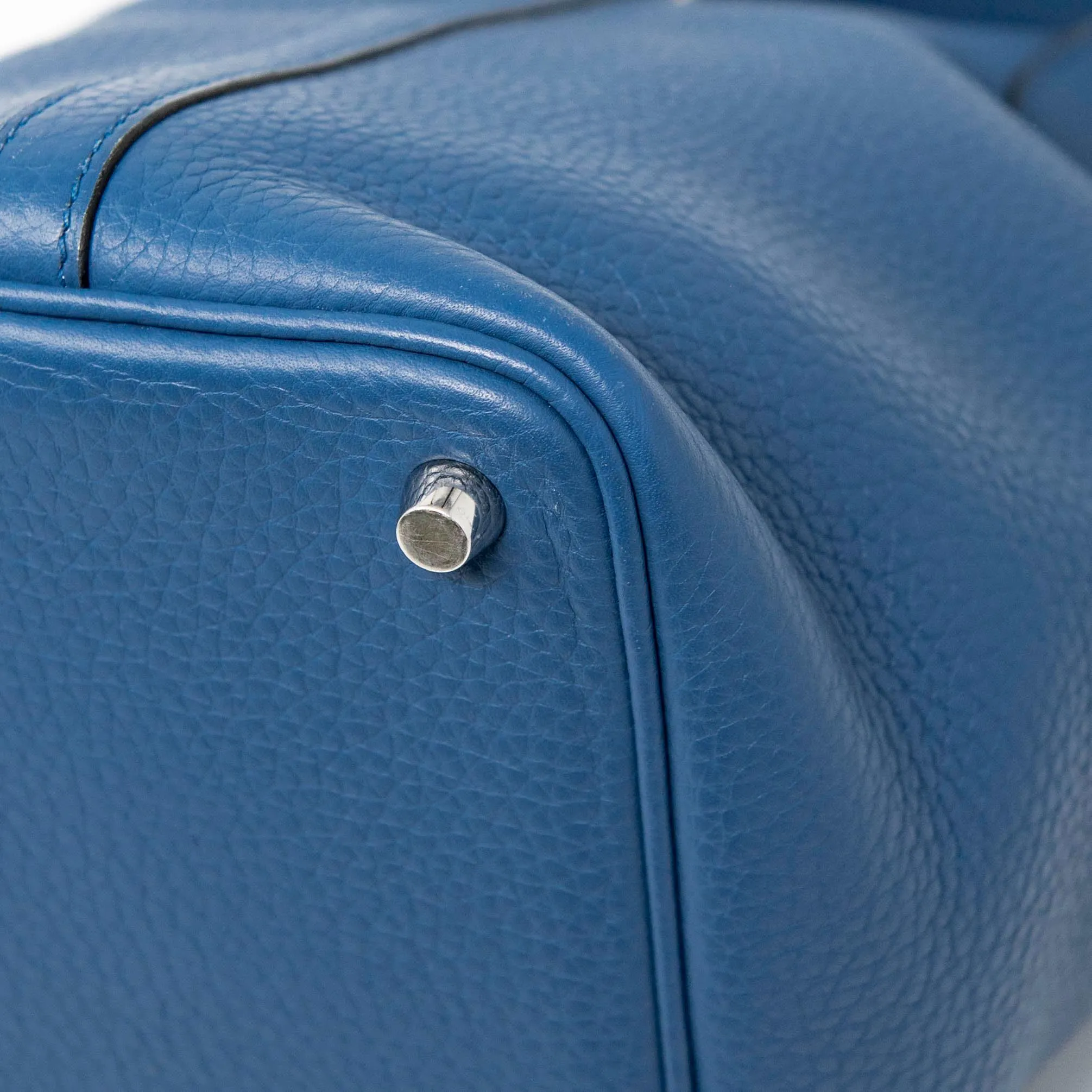 Hermes Bleu Agate Clemence Picotin 18