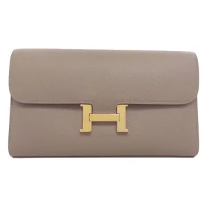 Hermes Epsom Leather Long Wallet (Bi-Fold) (Pre-Owned)