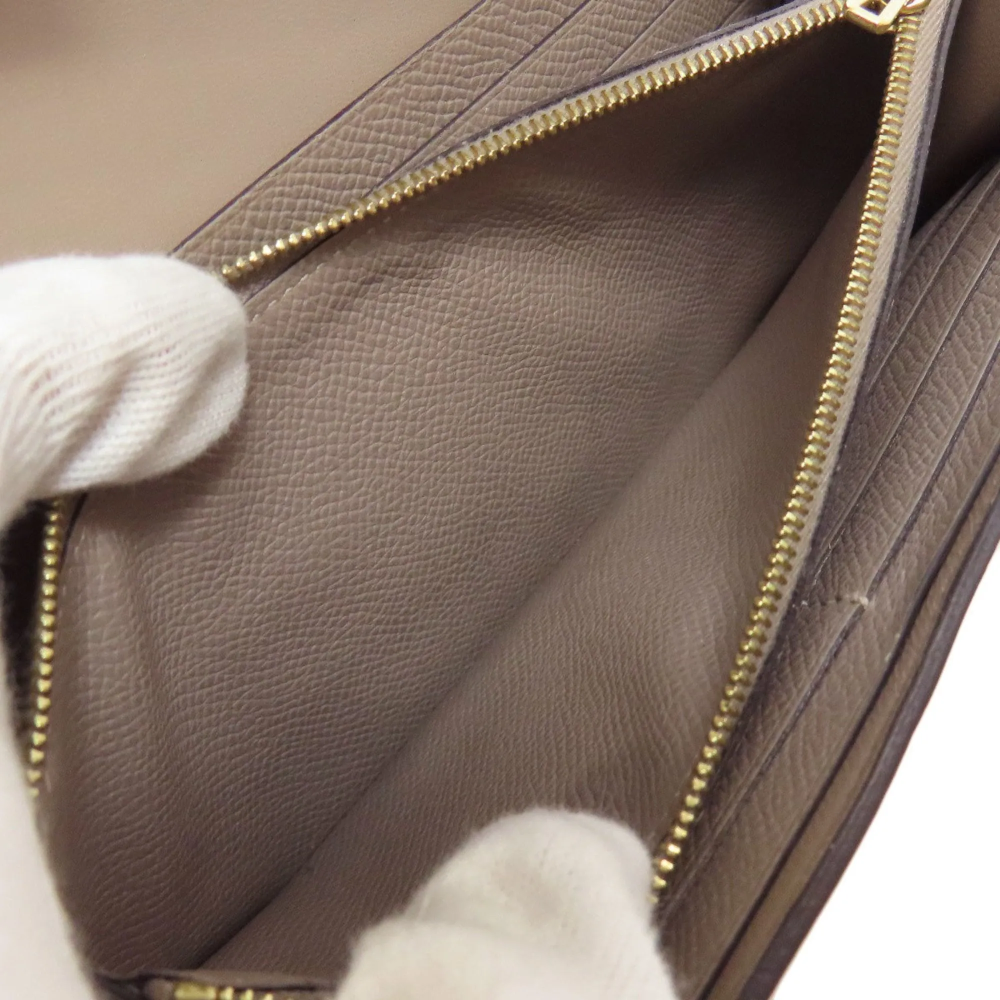 Hermes Epsom Leather Long Wallet (Bi-Fold) (Pre-Owned)
