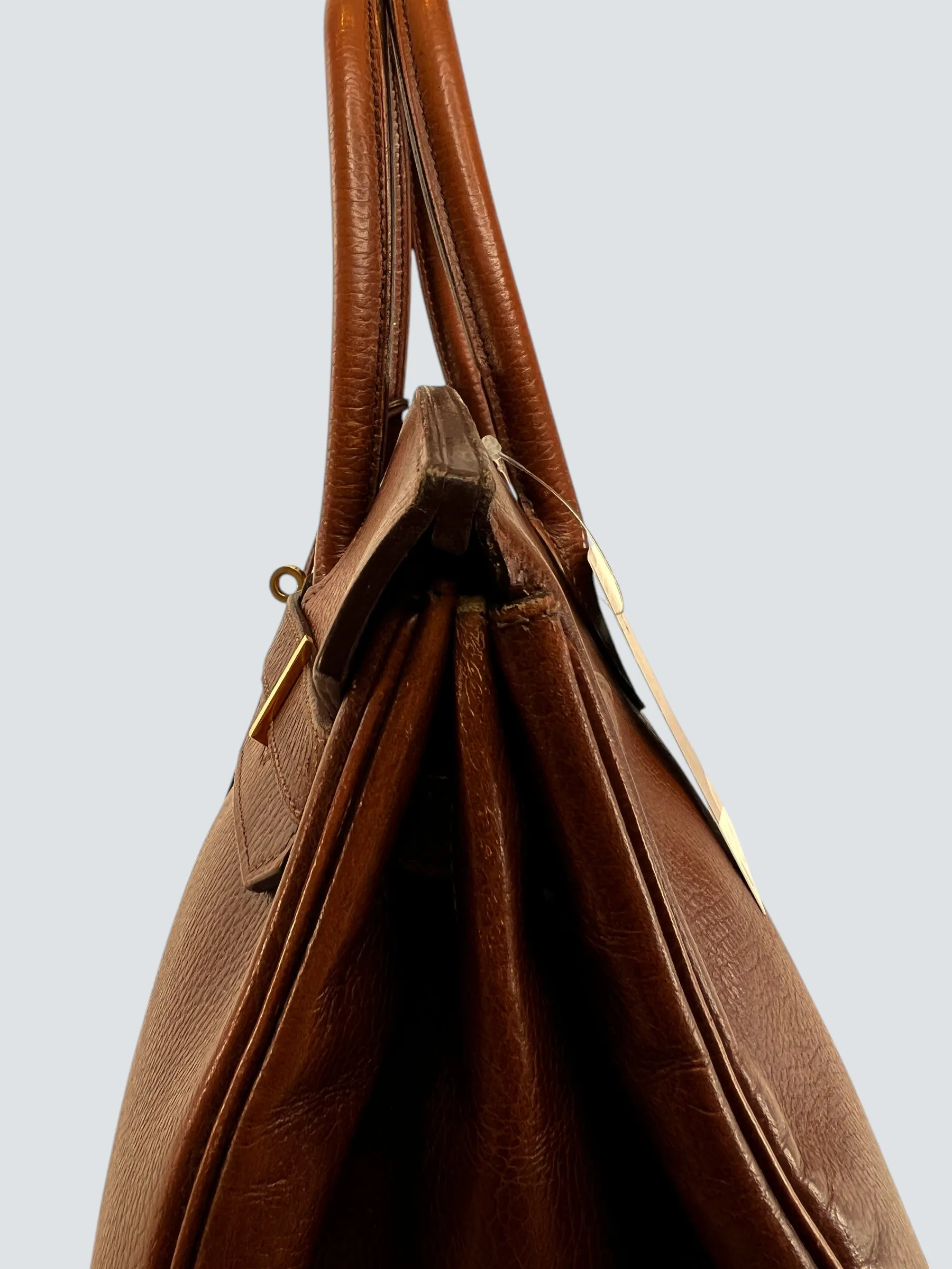 Hermes Gold Birkin 35 Ardennes Leather Handbag