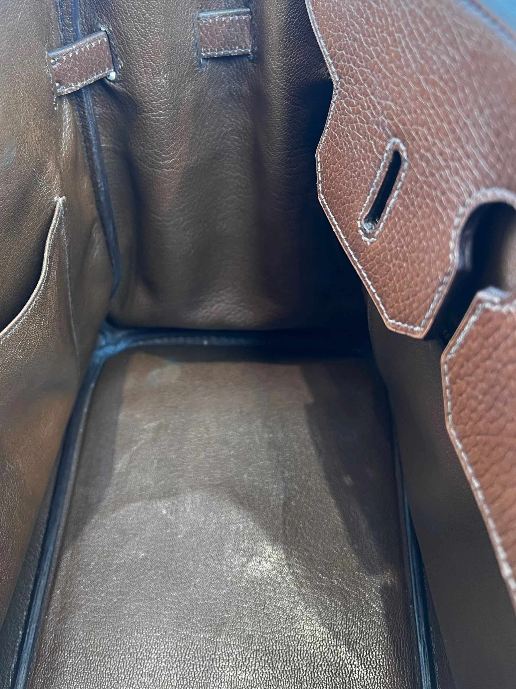 Hermes Gold Birkin 35 Ardennes Leather Handbag