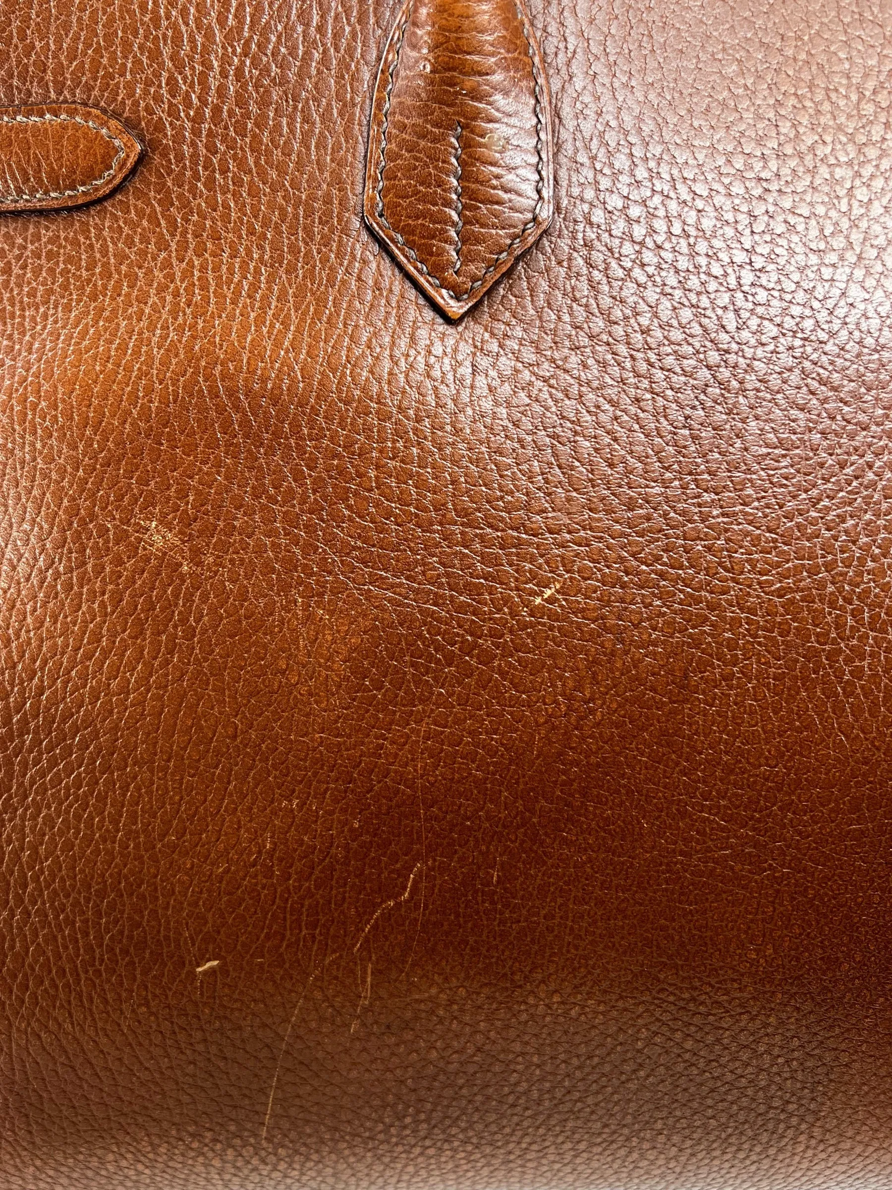 Hermes Gold Birkin 35 Ardennes Leather Handbag