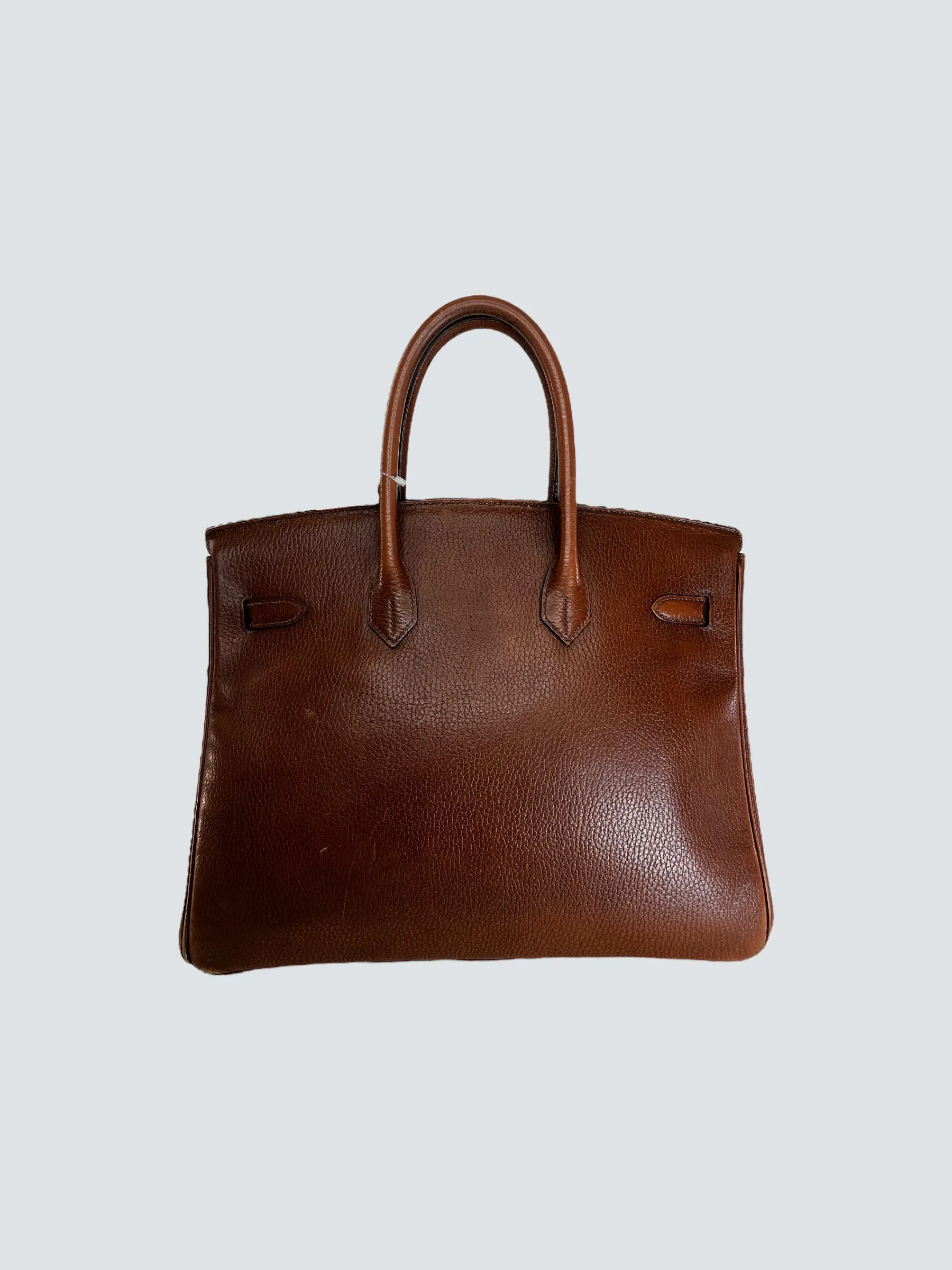 Hermes Gold Birkin 35 Ardennes Leather Handbag