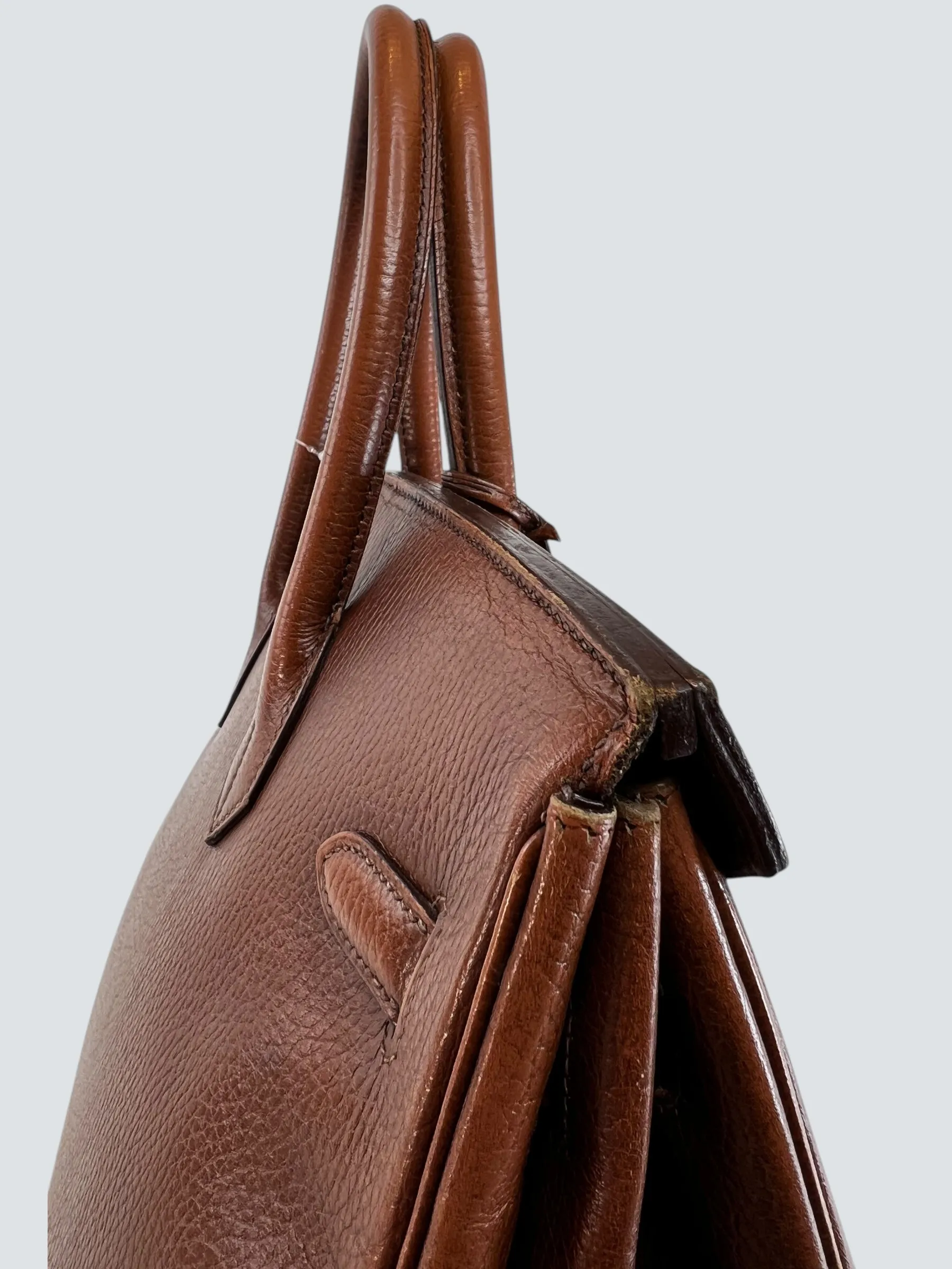 Hermes Gold Birkin 35 Ardennes Leather Handbag
