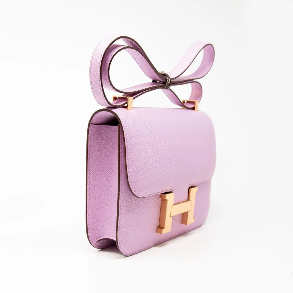 Hermes Mauve Sylvestre Epsom Constance 24