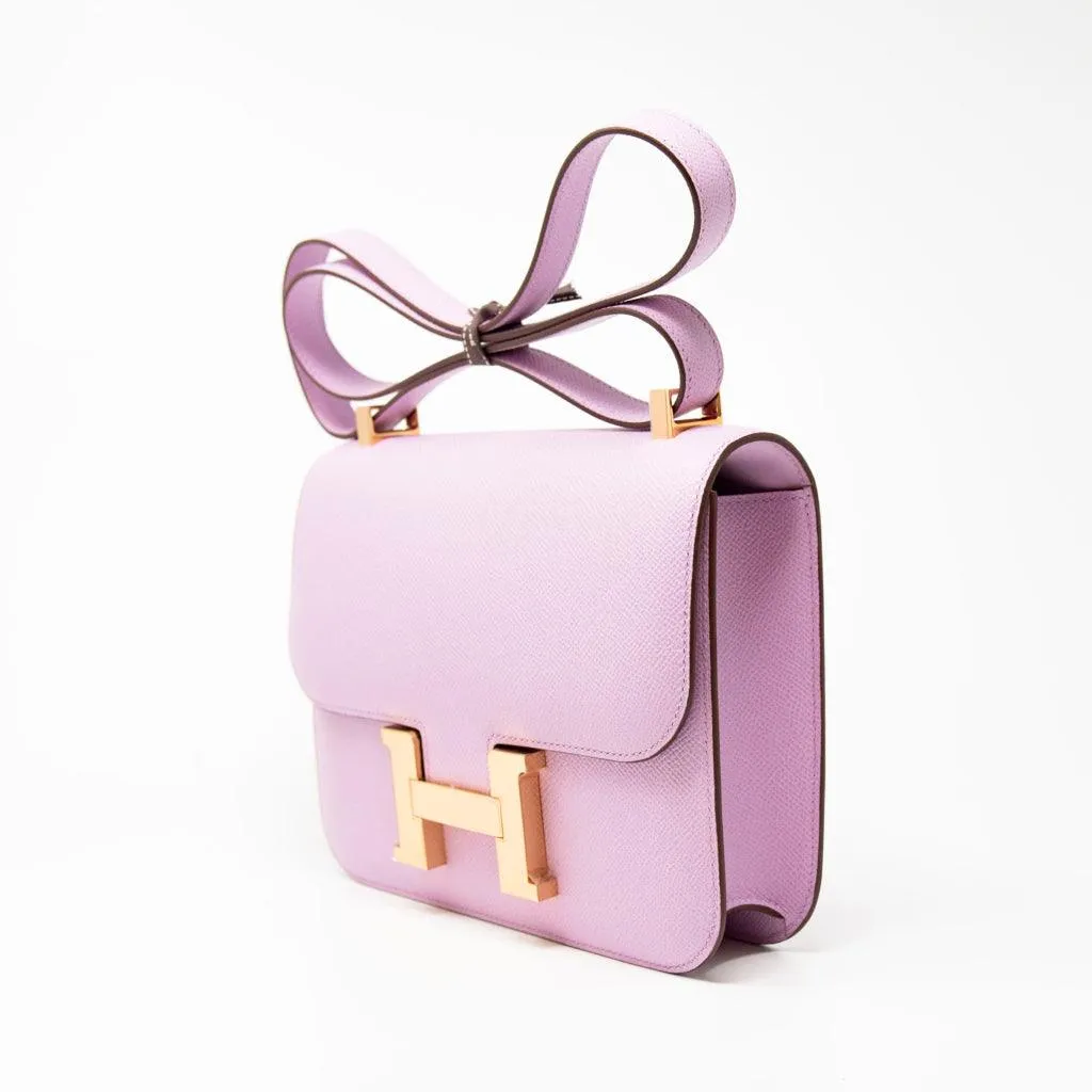 Hermes Mauve Sylvestre Epsom Constance 24