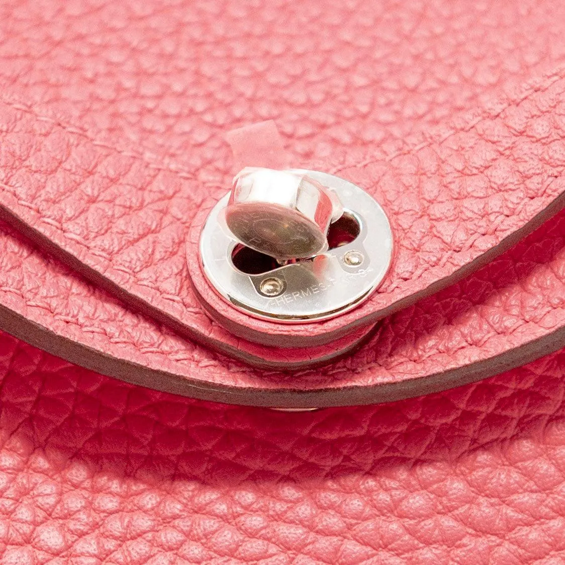 Hermes Rose Azalee Clemence Mini Lindy