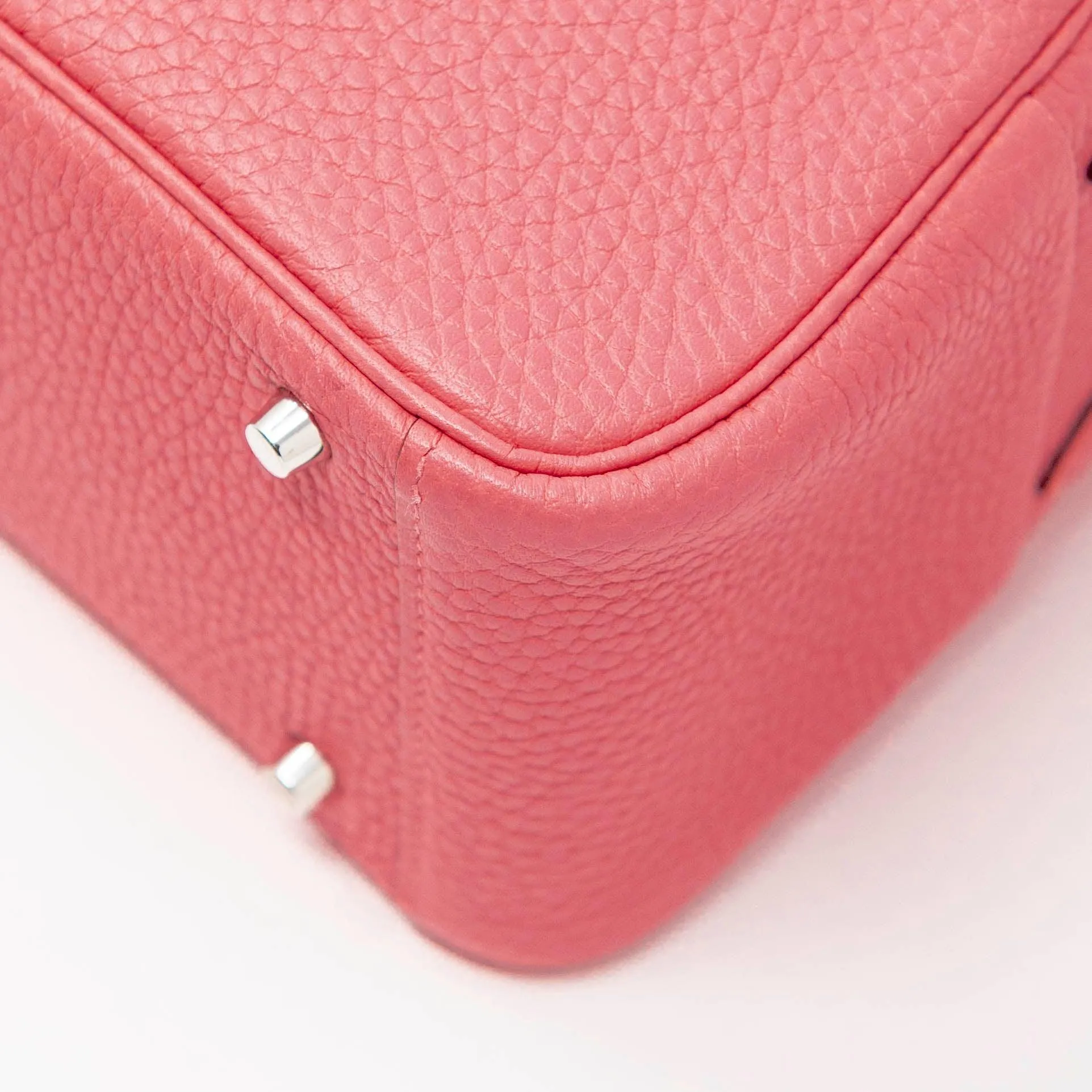 Hermes Rose Azalee Clemence Mini Lindy