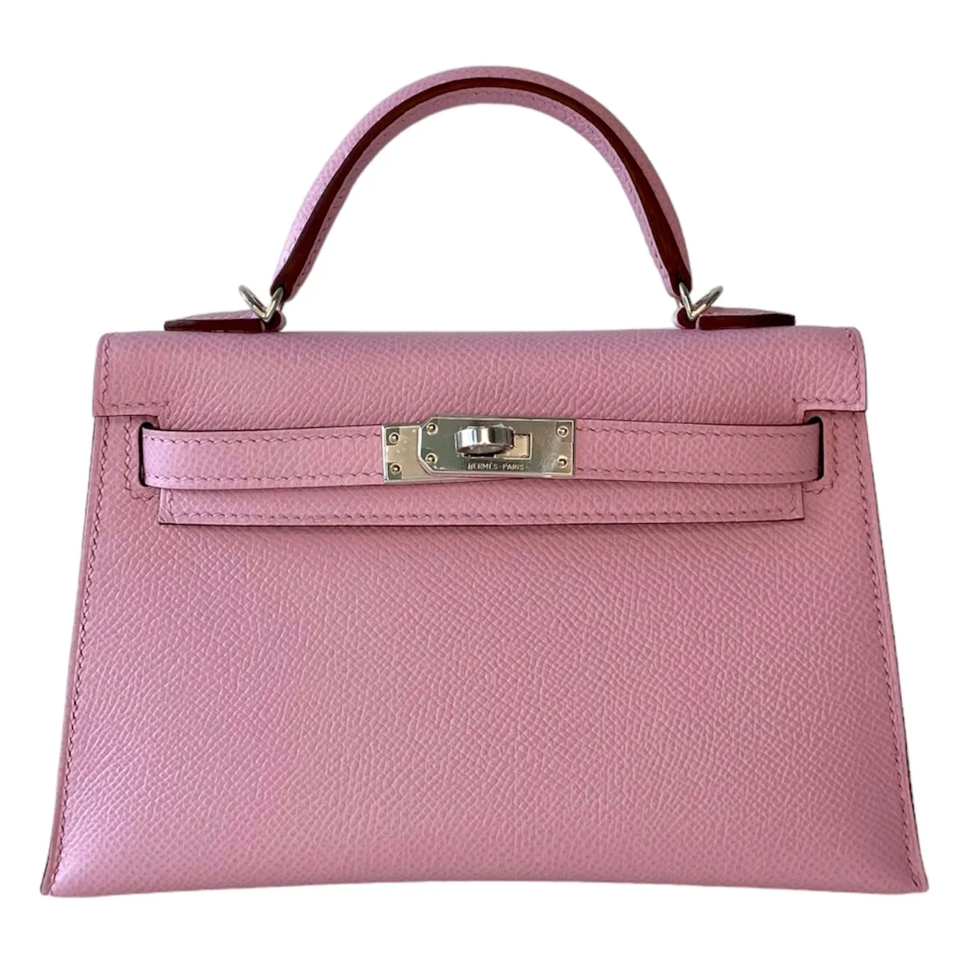 Herm??s Kelly 20 Mauve Sylvester Epsom Palladium Hardware