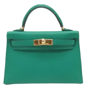 Herm??s Kelly 20 Vert Jade Epsom Gold Hardware