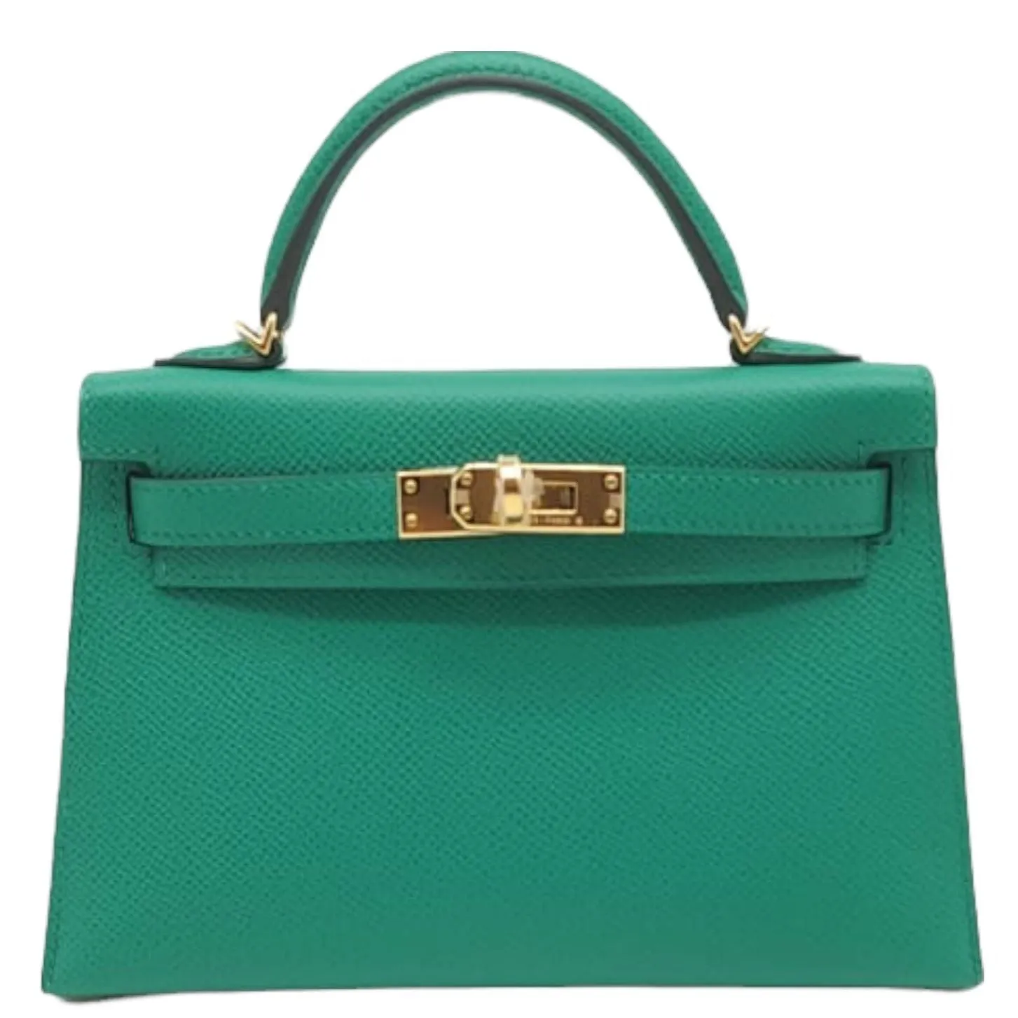 Herm??s Kelly 20 Vert Jade Epsom Gold Hardware