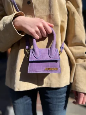 Jacquemus Purple Le Chiquito Small  Handbag