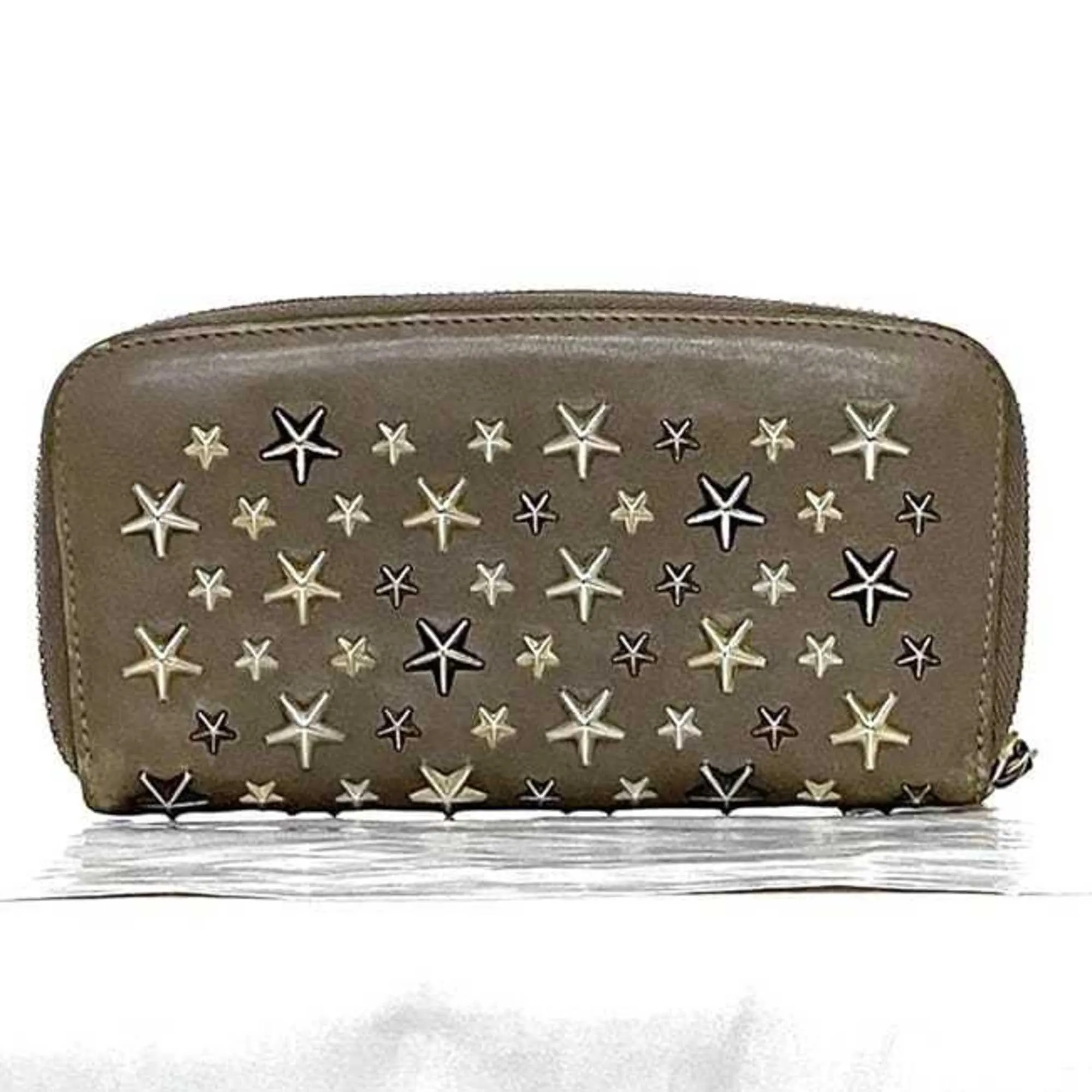 Jimmy Choo Leather Long Wallet (Bi-Fold) (Pre-Owned)