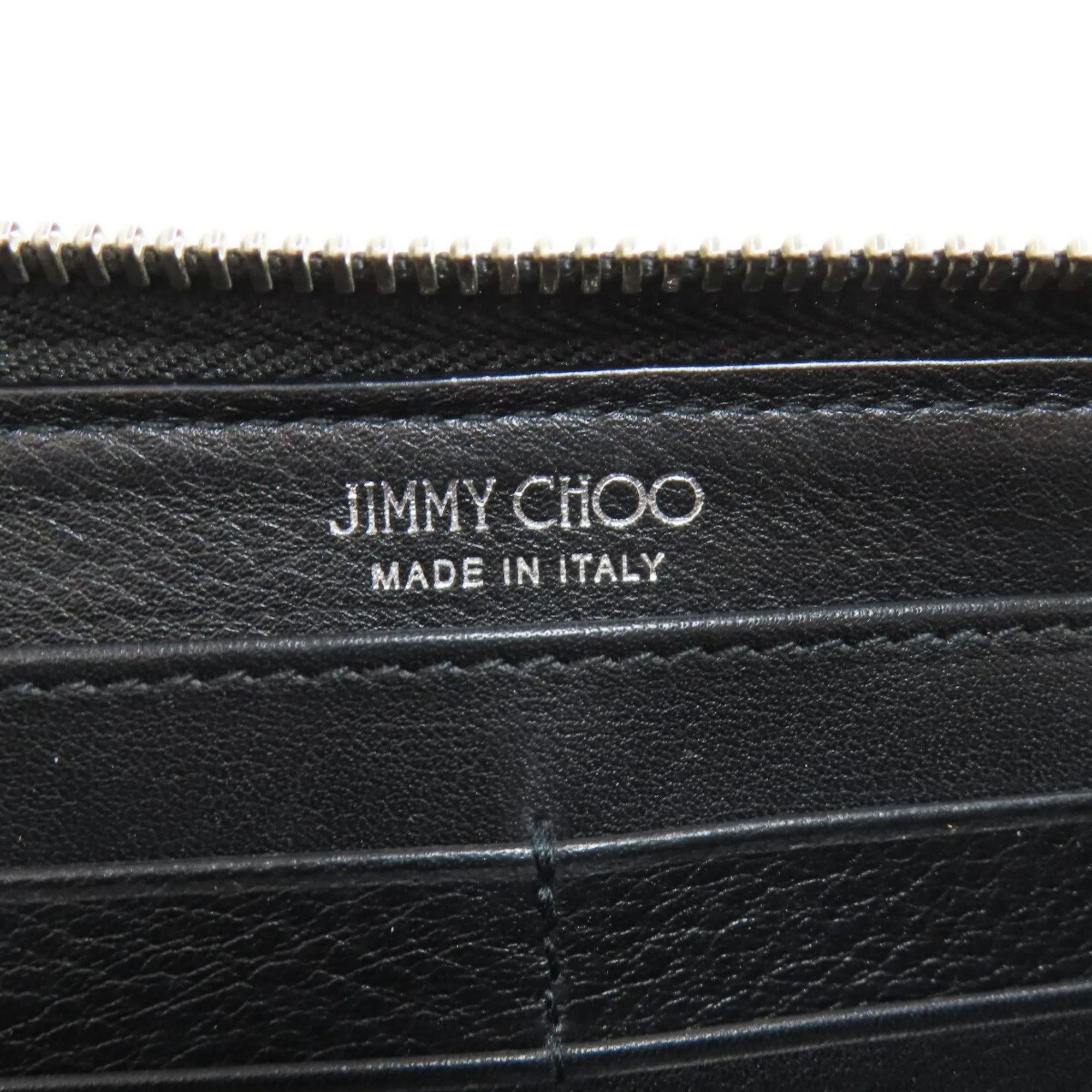 Jimmy Choo Leather Long Wallet (Bi-Fold) (Pre-Owned)