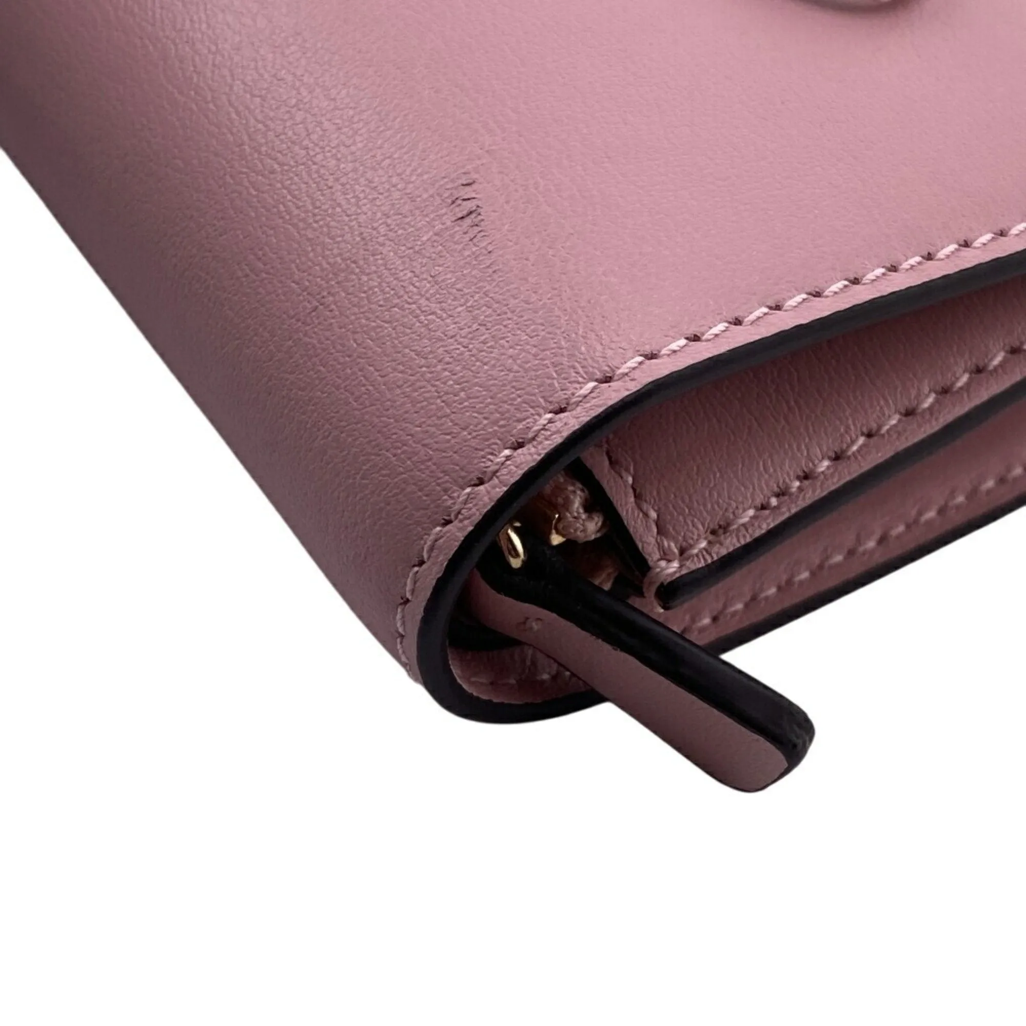 Jimmy Choo Leather Wallet (Tri-Fold) (Pre-Owned)