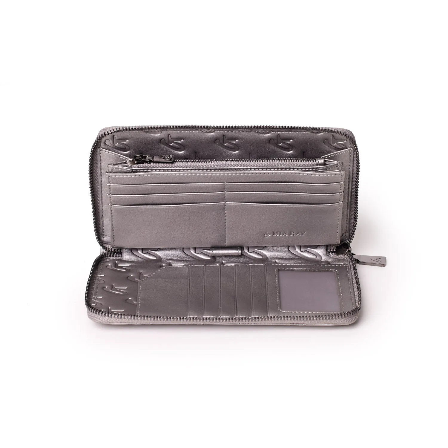 JUMBO MONOGRAM WALLET - PLATINUM