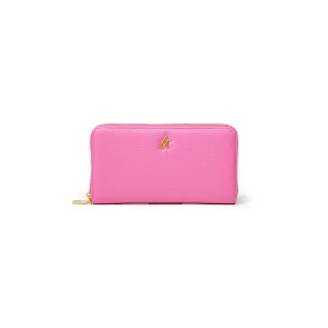 JUMBO PEBBLE WALLET - HOT PINK