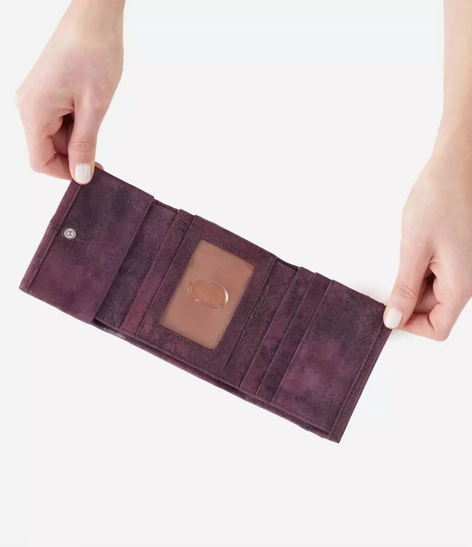 Keen Mini Trifold Wallet In Plum