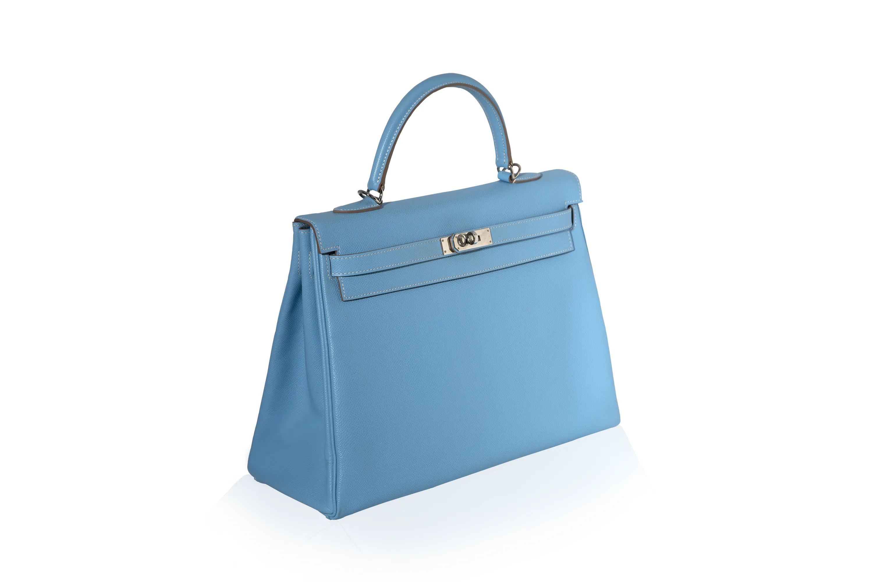 Kelly 35 Celeste Blue Epsom Leather PHW